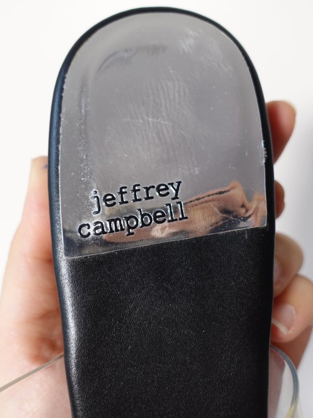 Jeffrey Campbell Women's Black and Silver Sandals Size 8 - Picture 3 of 5